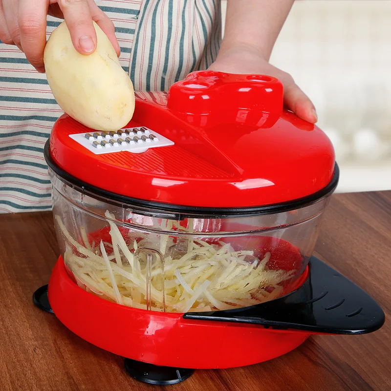 2.5L Manual Meat Processor Mixer Quality Stainless Steel Cutter Multifunctional Hand Carrot Vegetable Grater Dicer Tools | Дом и сад