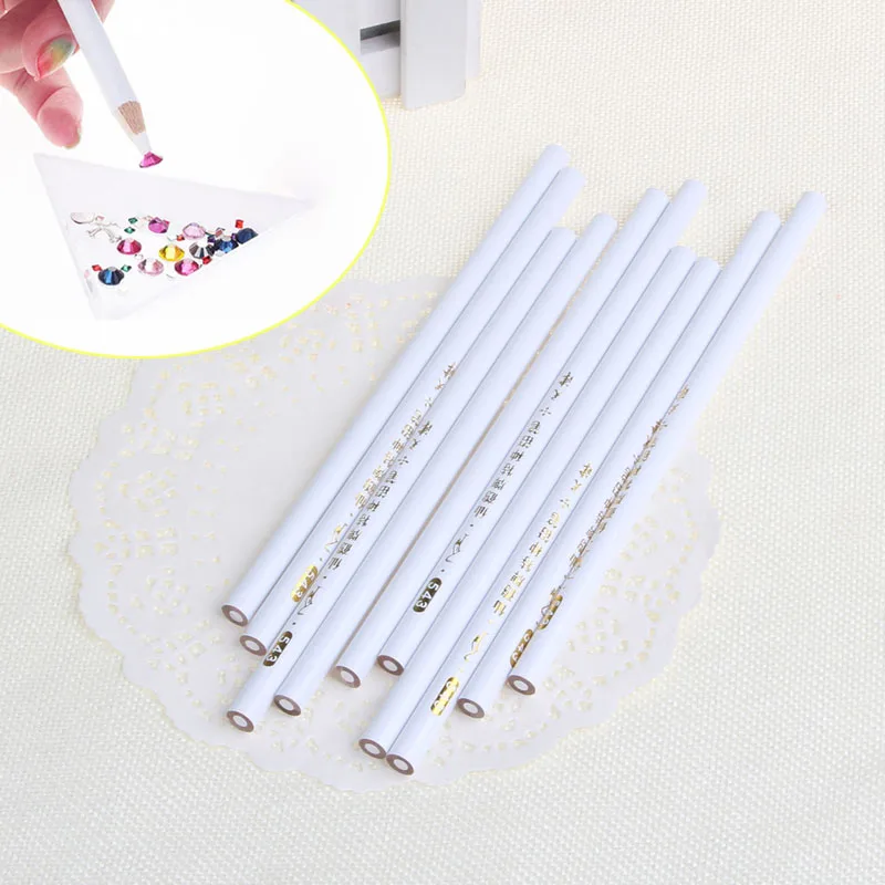 10 шт. стразы для дизайна ногтей инструменты сбора камней 3D дизайн карандаши