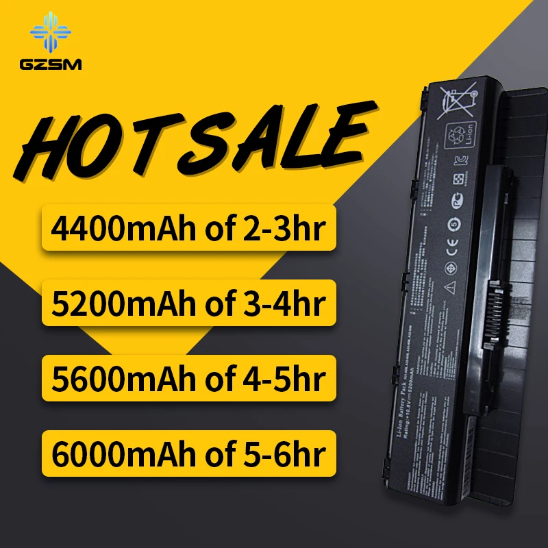 HSW Аккумулятор для ноутбука Asus N46 N46V N46VJ N46VM N46VZ N56 N56V N56VJ N56VM N76 N76VZ A31-N56 батарея A32-N56 |