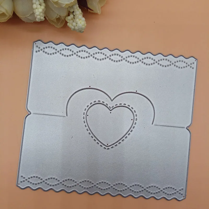 Фото Металлические Вырубные штампы 3D сердце свадьба приветствие фотобумага карточка