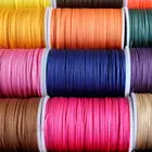 Круглая Вощеная швейная нить GALACES диаметром 0,55 мм, полиэфирная круглая Вощеная цветная нить, 80 цветов