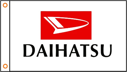 Автомобильный флаг индивидуальный баннер DAIHATSU для автомобиля 3x5 футов 100%