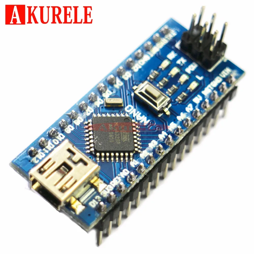 10 шт. мини usb Nano V3.0 ATmega328P CH340G 5 в 16 м плата микроконтроллера для Arduino NANO 328P 3 0 DIY|controller