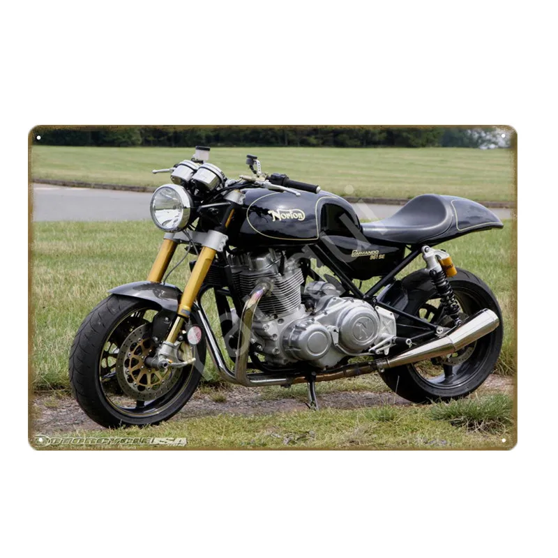 NEW0280A Ретро Norton Motorcycle Декор металлический плакат оловянные знаки для паба автомобиля клуба бара гаража магазина украшения дома стены искусства Carft подарок YQZ084 - Цвет: NEW0280A