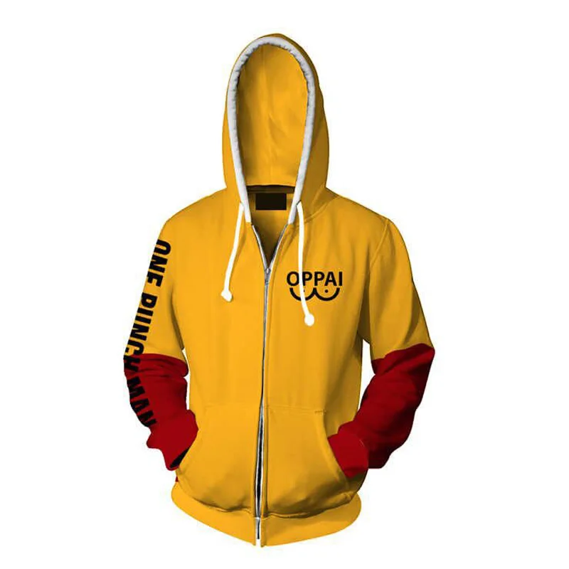 Cosroad Аниме One Punch Man Saitama Косплей Толстовка костюм для мужчин и женщин толстовки
