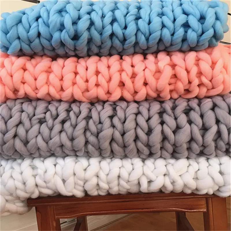 Спиннинг громоздкий Вязание покрывало одеяла свитера шарф Горячая Мода рука