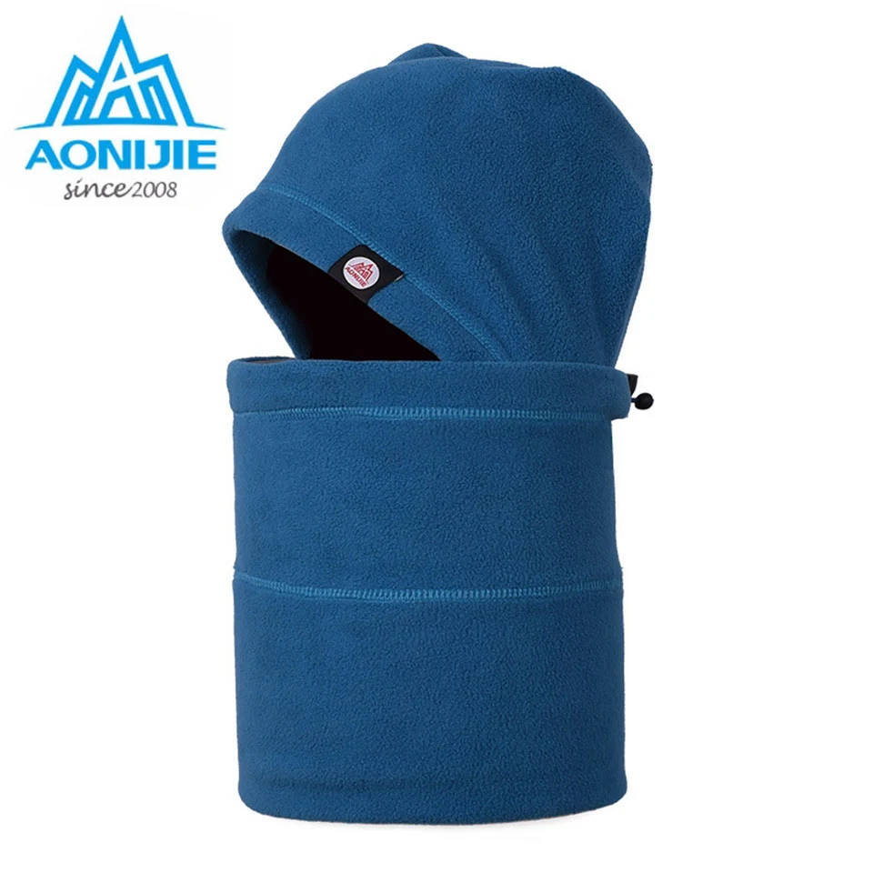 Двухслойная зимняя шапка AONIJIE ветрозащитная Лыжная маска из полиэстера шапки