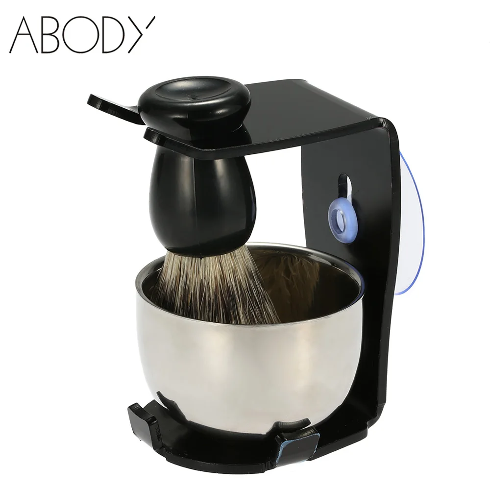 Набор для бритья мужчин 3 в 1 подставка кисточки барсука волос держатель