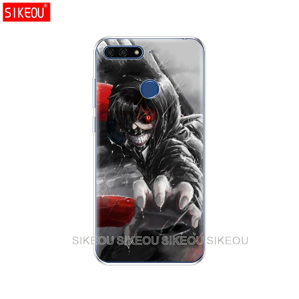 Силиконовый чехол для телефона Huawei Honor 7A PRO 7C Y5 Y6 Y7 Y9 2017 2018 Prime Tokyo Ghouls | Мобильные