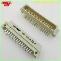 50pcs 232 din41612 din connector 710 1100 2132 r 216p 32pin male right angle pins european socket 9001 35321cooa nextron