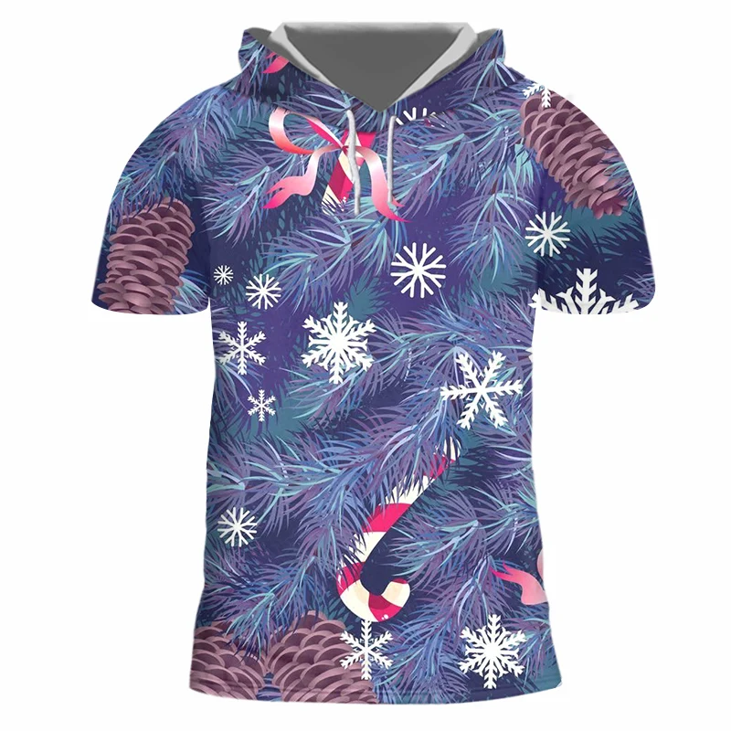 Мужская футболка с капюшоном OGKB 3D Футболка принтом животных забавная