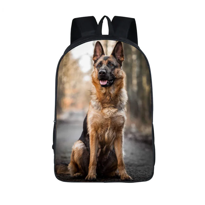 Dog 03 Цветной собака животное рюкзак Пособия по немецкому языку Shepherd/стаффордширский бультерьер/3D печати тепла рюкзак для подростка childschool сумка - Цвет: Dog 03