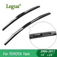 legua wiper blades for toyota yaris 2006 2011 1424car wiperhybrid rubber windscreen windshield wipers car accessory