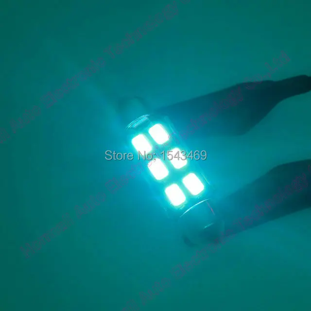 20 шт. * белый/голубой лед 36 мм 31 39 42 Festoon Dome 6 SMD 5730 светодиодный светильник CANBUS без