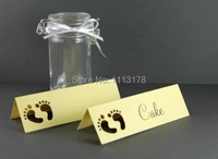 baby shower place names gold yellow boy baby shower party table name card baby shower ideas favor gift tags place cards