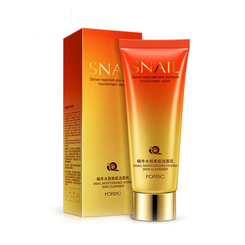Snail Facial Cleanser Anti Aging Breakout Wrinkle Reducing Face Wash for Clear Reduced Pores Oil-control Cleansing 100ml O | Красота и