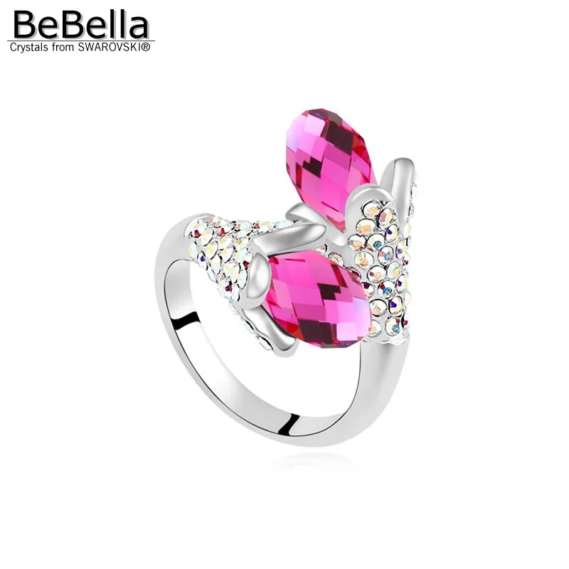 Женское кольцо на палец BeBella свадебное Ювелирное Украшение с австрийскими