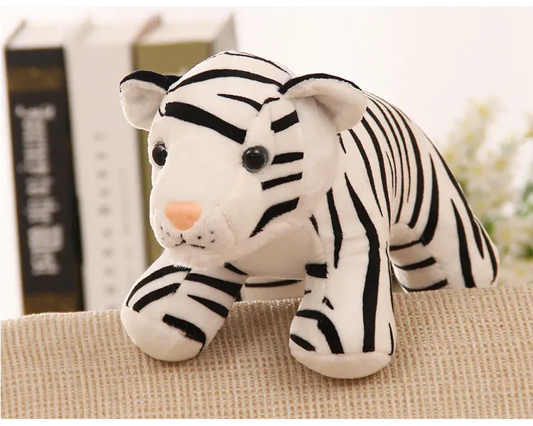 

new small plush tiger toy high quality cute white tiger doll gift about 22cm