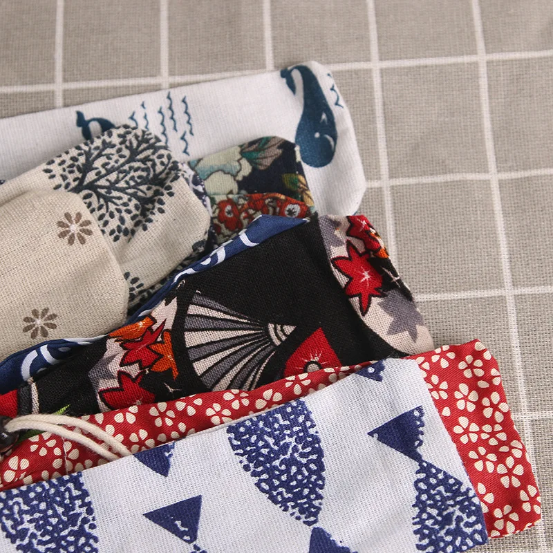 (100 шт.) короткие маленькие мешки для столовых приборов длиной 17 см тканевый