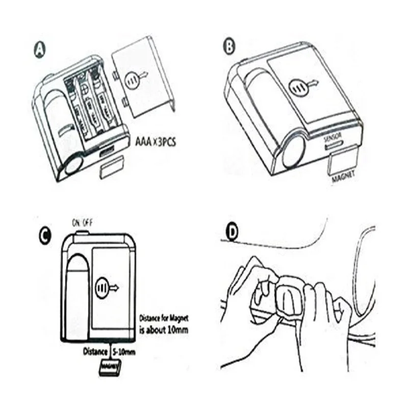 2 шт. беспроводной светодиодный Автомобильный Дверной лазерный проектор с