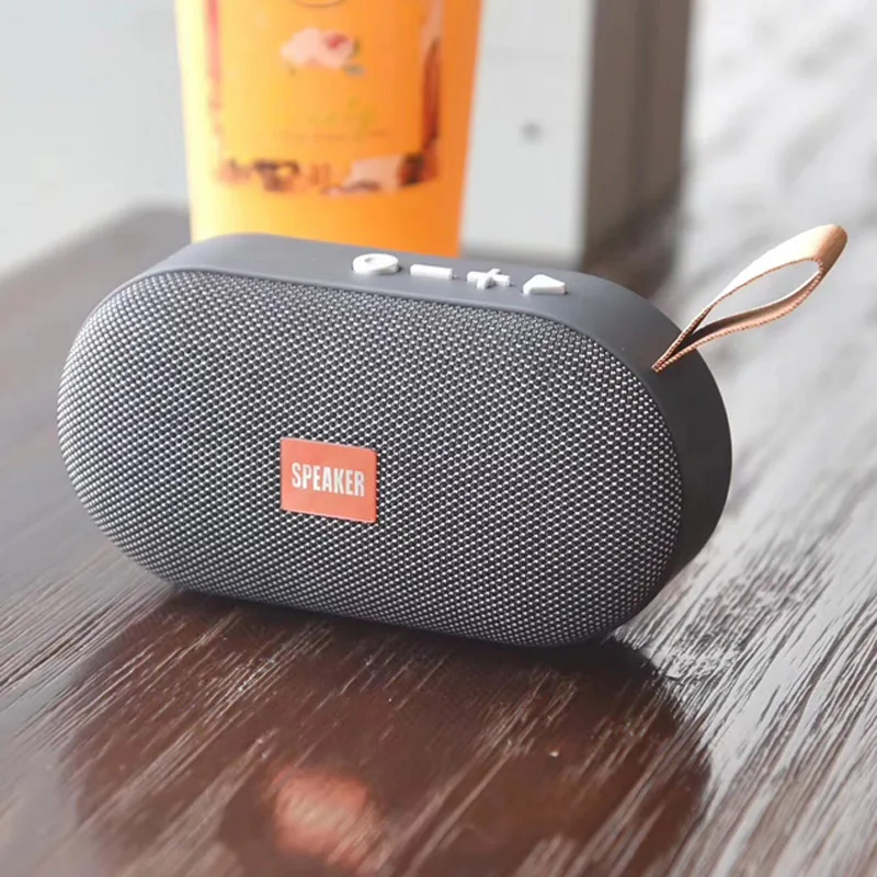 REHIMM компактные беспроводные Переносные Bluetooth динамик музыкальный плеер TF карта U диск u-драйвер громкий динамик - Цвет: Серый