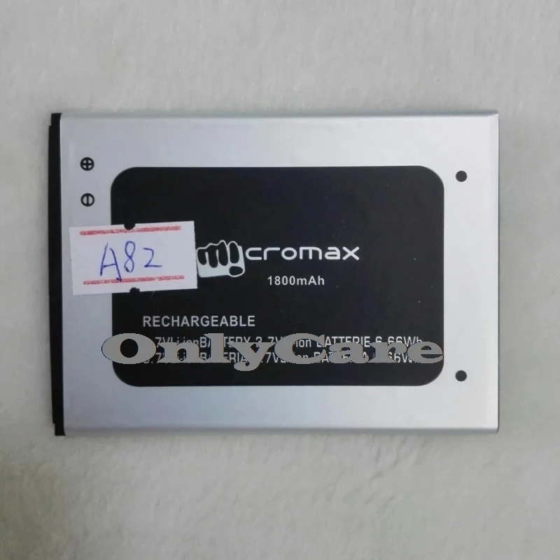 100% оригинал 1800 мАч A82 Аккумулятор для Micromax Батарея Замена литий ионный полимерный