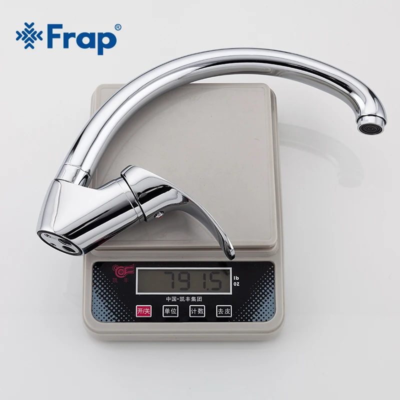 

FRAP Solid Kitchen Mixer Cold and Hot 360 degree rotation Tap Single lever Hole Water Tap Kitchen Faucet Torneira Cozinha f4136