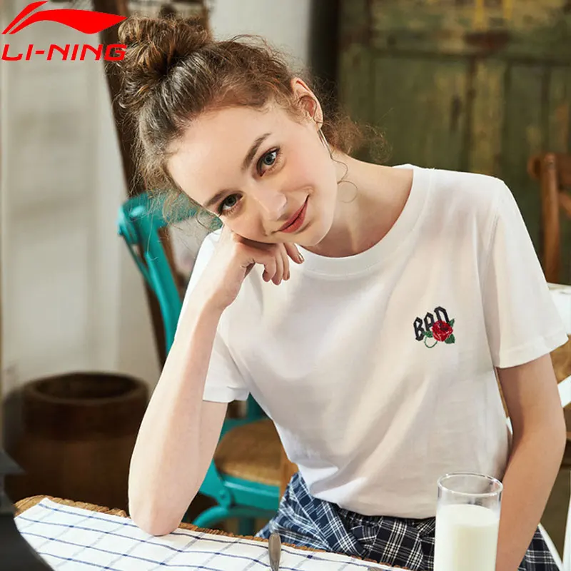 (Код Break) Li Ning женские баскетбольные майки BAD FIVE из 100% хлопка футболки с подкладкой