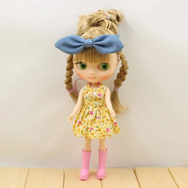 Одежда для среднего Blyth бикини Hairdress обувь желтый платье 4 штуки