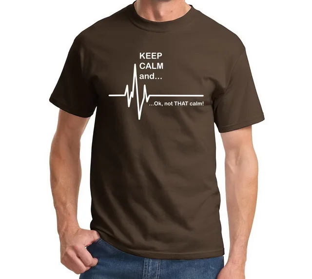 Keep Calm and...Not That смешная футболка для медсестры с измерением частоты сердечных