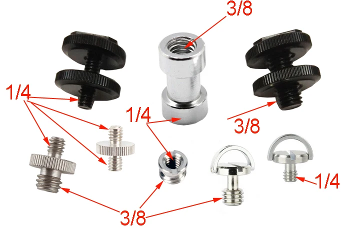 10 наборы для ухода за кожей 8 в 1 1/4 &quot3/8&quot винт Spigot Stud и с резьбой крепления на