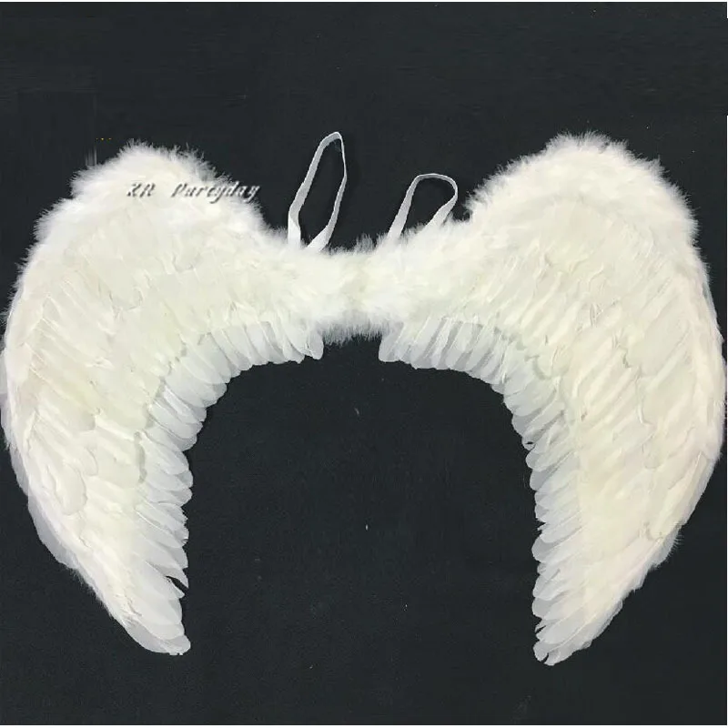 

60*45cm Adult Angel Feather Wings Photo Prop Stage Show Costume Wedding Party Kid Birthday Gift Decors home decor