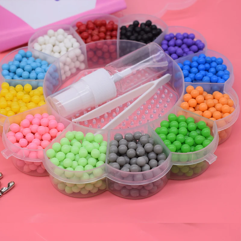 2000 шт водяных бусин игрушки для детей Pegboard подарок девочек орбиты Diy Набор Бусин