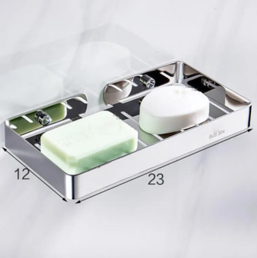 SMT257-L-Bright ligh 8 цветов, 304 нержавеющая сталь, современные аксессуары для ванной комнаты, мыльница, чехол для мыла - Цвет: SMT257-L-Bright ligh