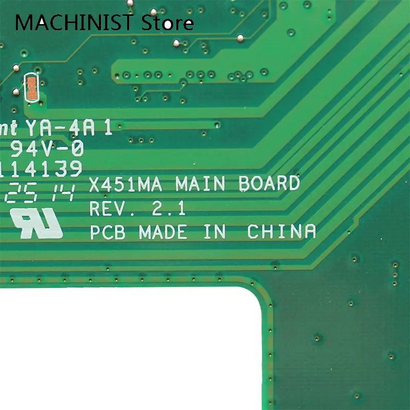 Оригинальная материнская плата DDR3 SR1YW для ноутбука ASUS F451M X451M X451MA REV 2 1