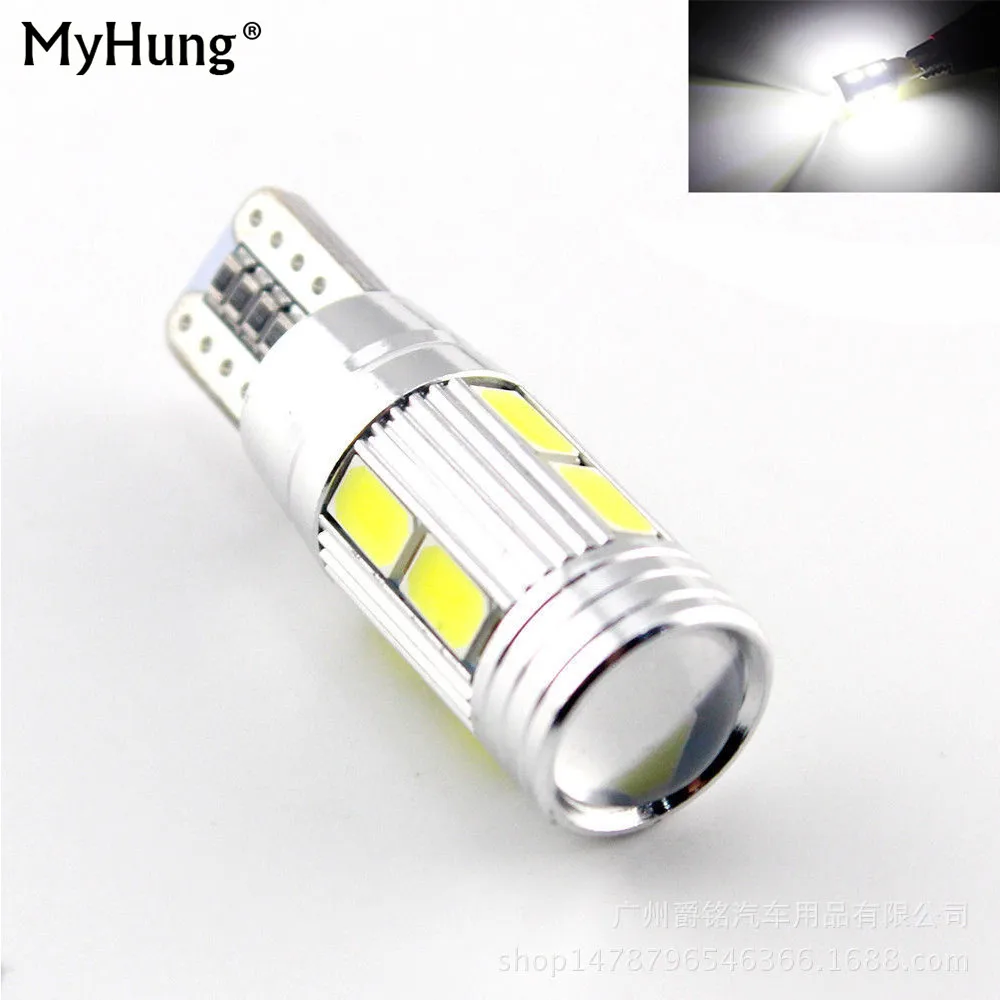 4 шт. Автомобильные светодиодные лампы T10 Canbus W5W 10 SMD 5630 5730 Светодиодные светильник