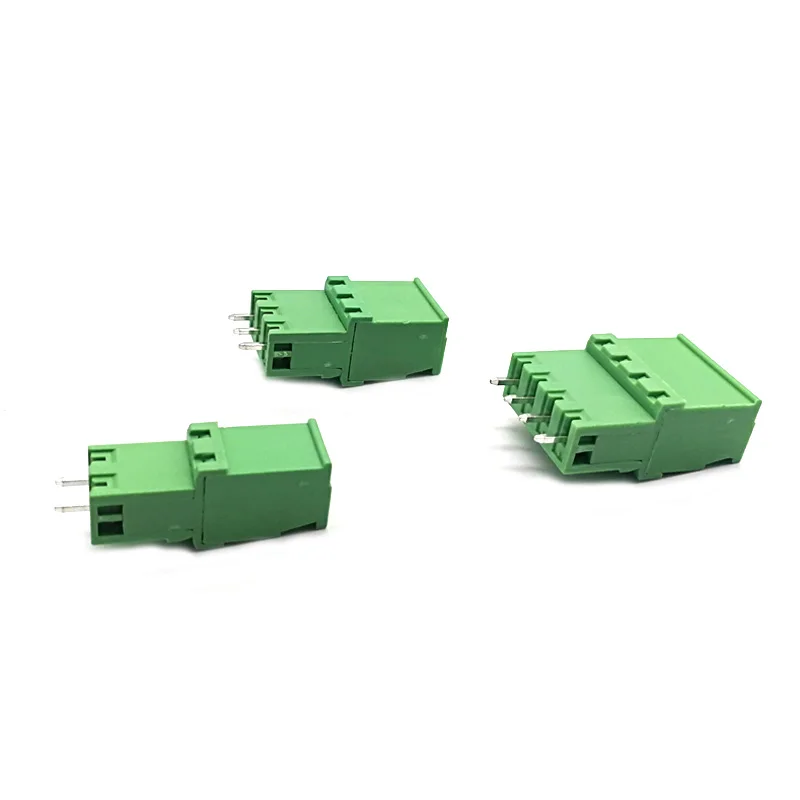 20 комплектов шаг 5 08 мм 2P 3P 4P винтовой штекер PCB клеммная колодка 2EDGKA 2edgv прямой