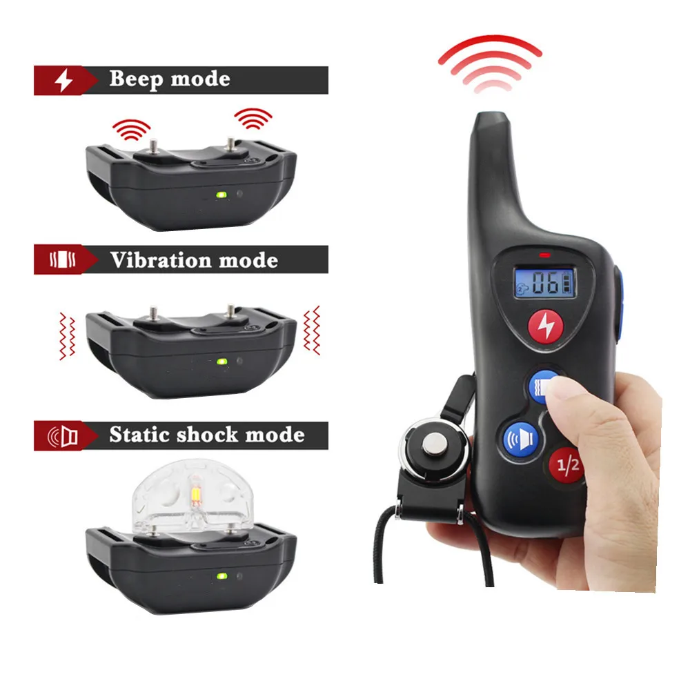 Дистанционный тренировочный ошейник для собак 600 метров электронный ударный и