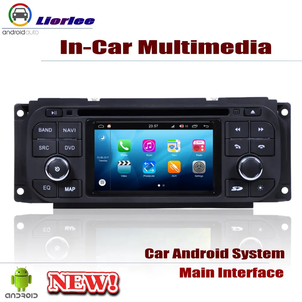 Для Chrysler Voyager 2001~ 2007 автомобильный Android плеер Радио DVD gps навигация Displayer Аудио Видео в тире мультимедиа головное устройство