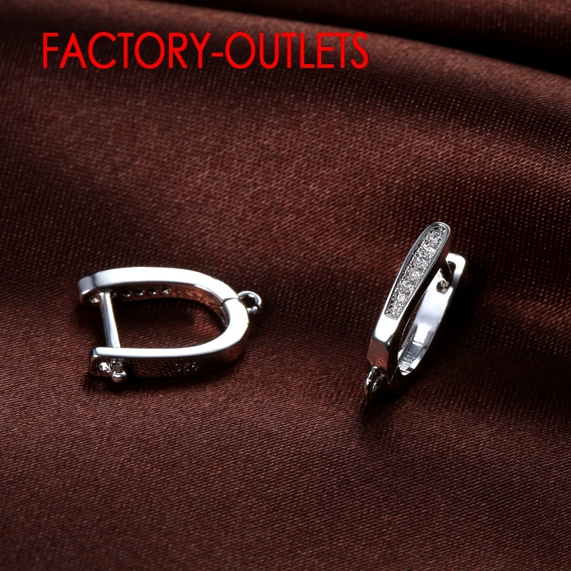 Женские серьги из серебра 925 пробы с искусственным бриллиантом|Ювелирная