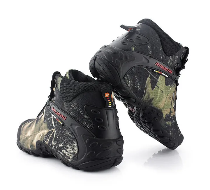 Мужские тактические камуфляжные водонепроницаемые холщовые походные ботинки