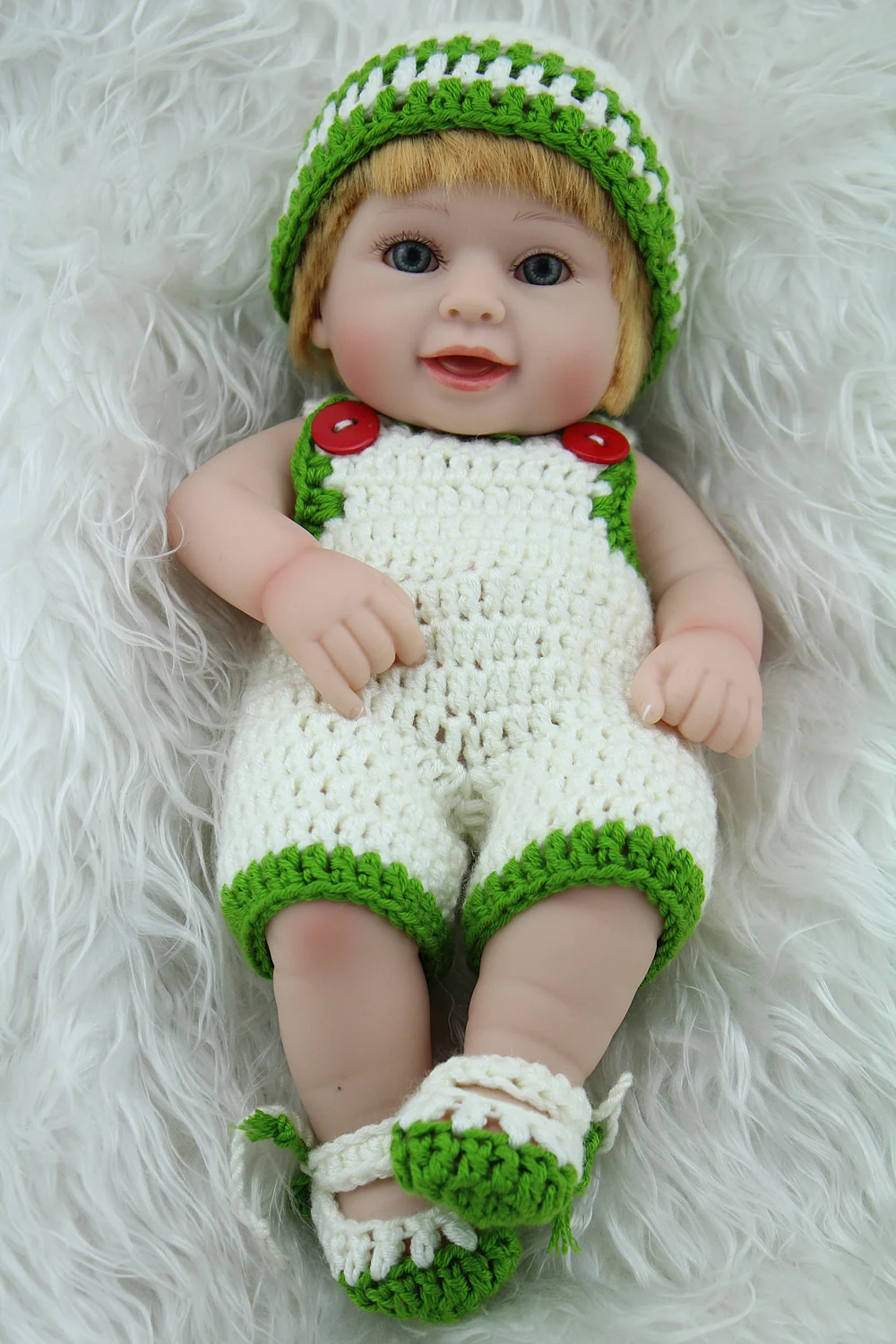 NPKDOLL 10 дюймовая виниловая Кукла Reborn Boy детские игрушки для игр сна кукла детей