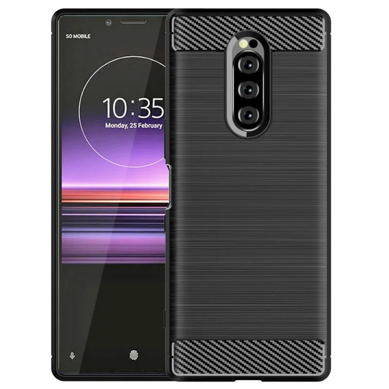Чехол из углеродного волокна для sony Xperia 20 2, чехол для Xperia 10 XA1 XA2 Plus XA3 Ultra XZ3 XZ4 XZ1 Compact XZ XZ2, мягкий чехол из ТПУ