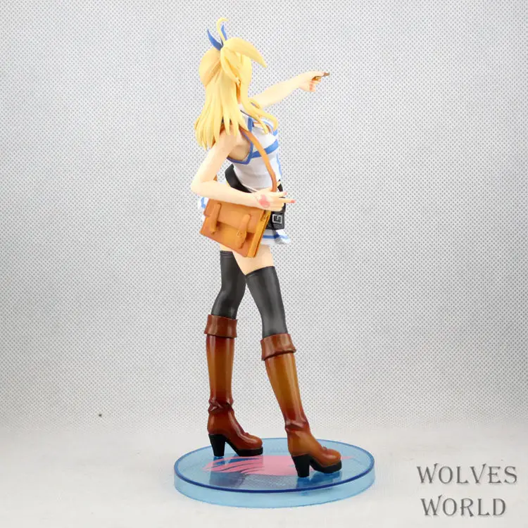 Huong Anime Figure 23 CM Fairy Tail Lucy Heartphilia with white dress PVC Action Collection Model Toy | Игрушки и хобби