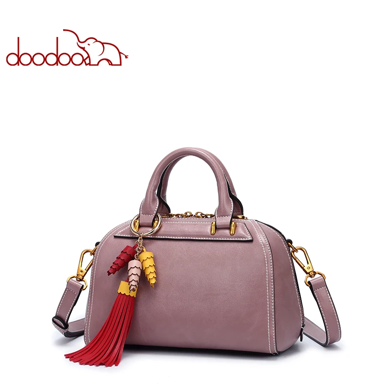DOODOO Luxury Handbags Women Bags Designer Tote Bag Female Shoulder Crossbody Bags Pu Leather Tassel Design 2018 Messenger Bags