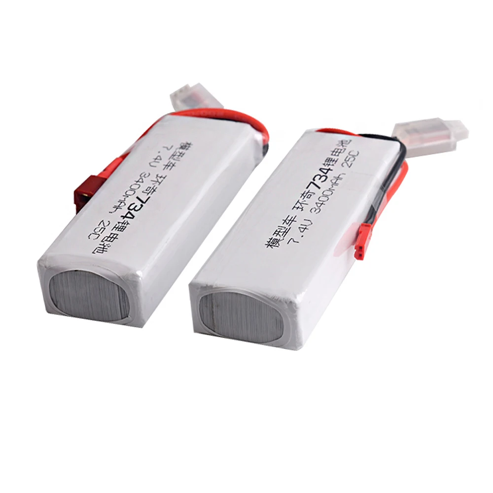 1 шт. аккумулятор 7 4 В 3400 мАч 25C 2 S li po pil (T/Jst/5500)|7.4 v|li-po 7.4 vli-po mah |