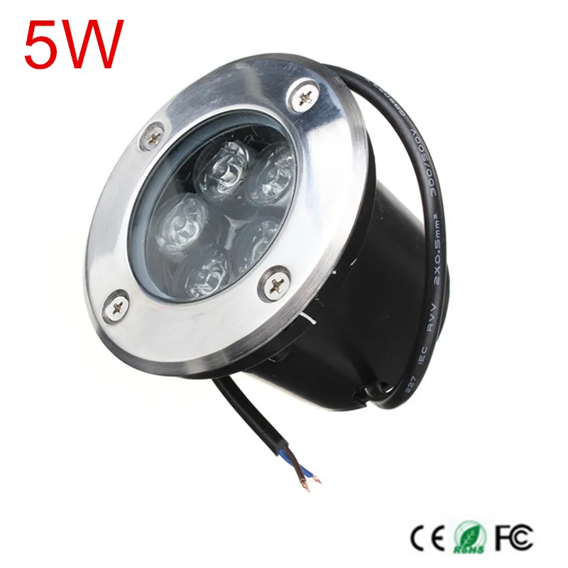 DC12V/AC85 265V 5w Наружная подземная лампа Водонепроницаемая IP67 светодиодсветодиодный