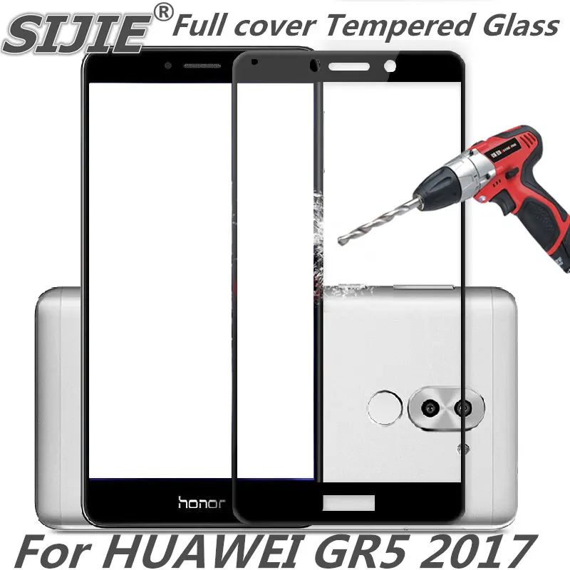 Полное покрытие закаленное стекло для HUAWEI GR5 2017 GR 5 экран защитный смартфон 9H