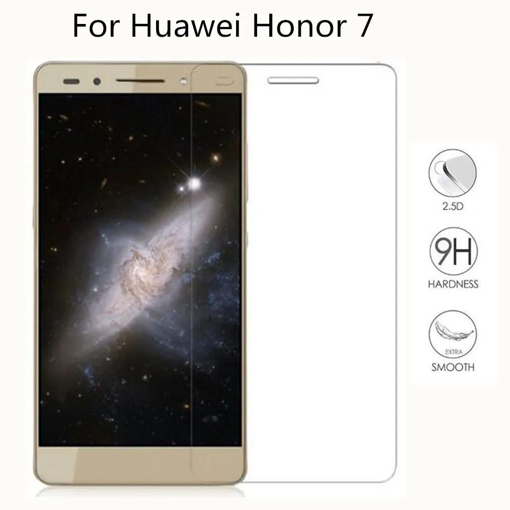 Закаленное стекло для Huawei Honor 7 2 шт. защита экрана пленка 2.5D 5 8 9 9|Защитные стёкла и