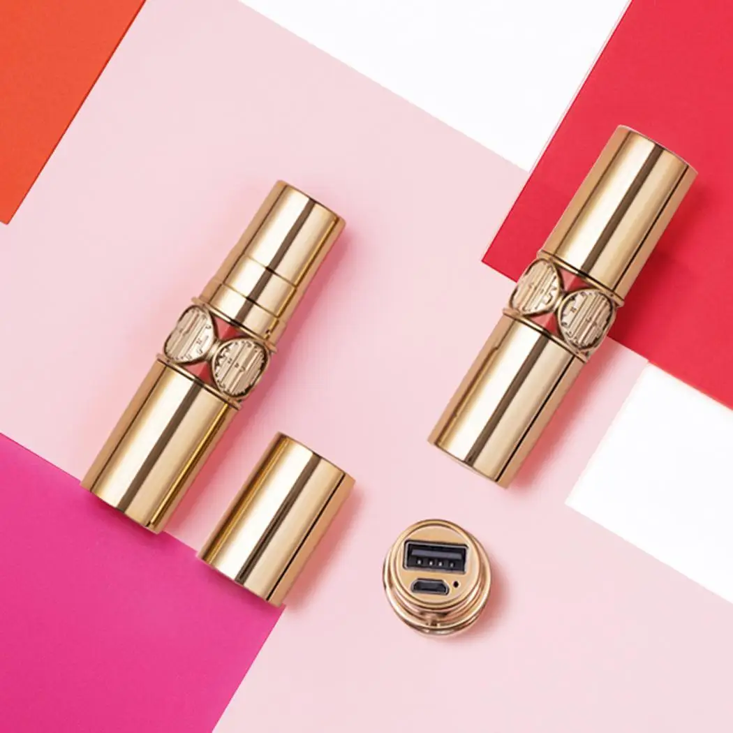 3000 мАч Помада банк питания для девочек подарки путешествия внешний мини